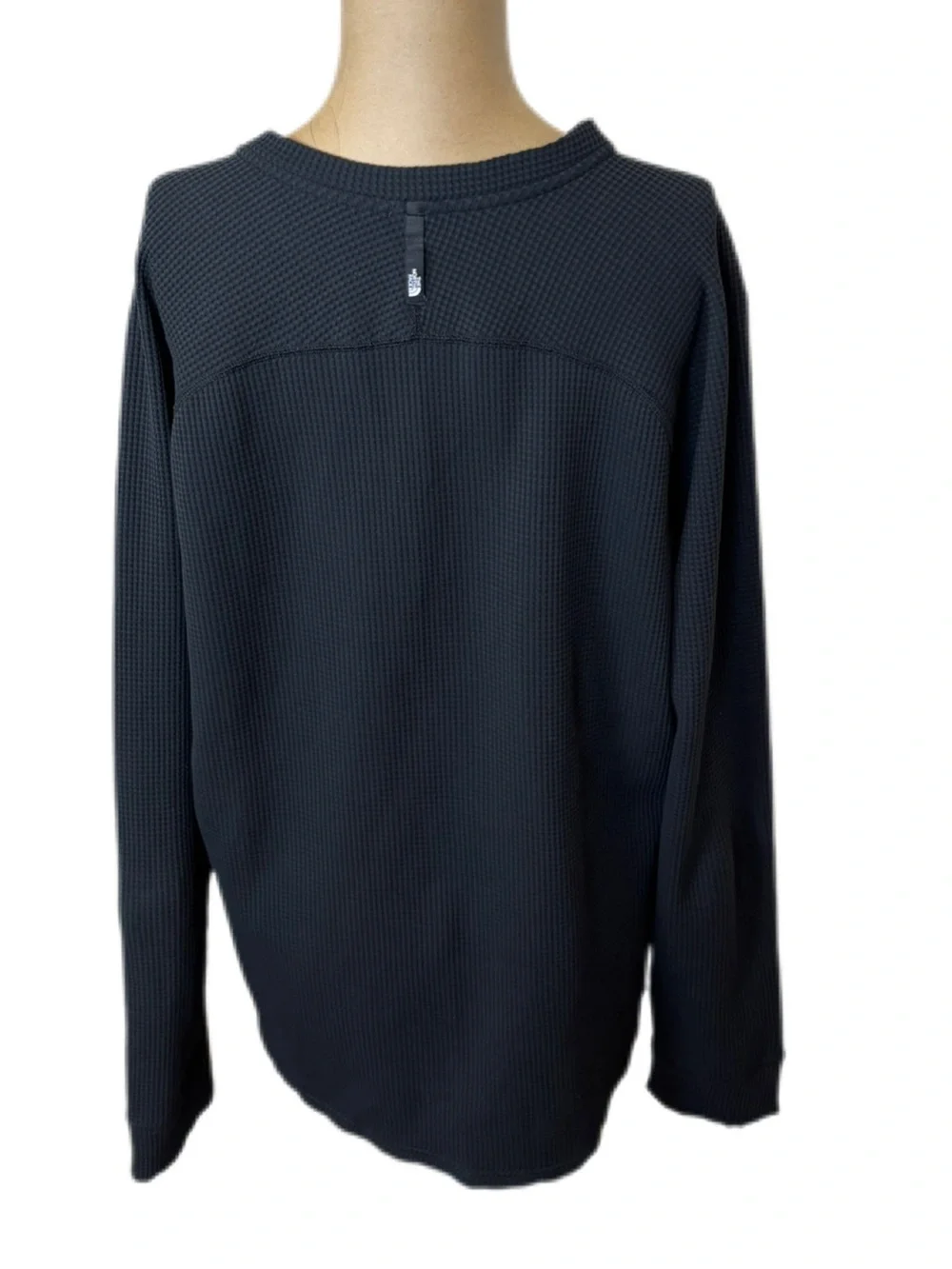 The North Face Men's Waffle Long-Sleeve Henley Black Size large